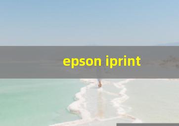 epson iprint